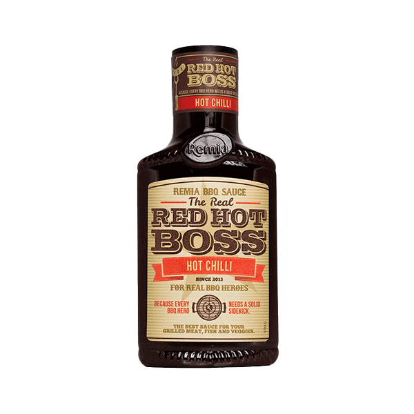 Remia Red Hot Boss Hot Chilli BBQ sauce 450ml